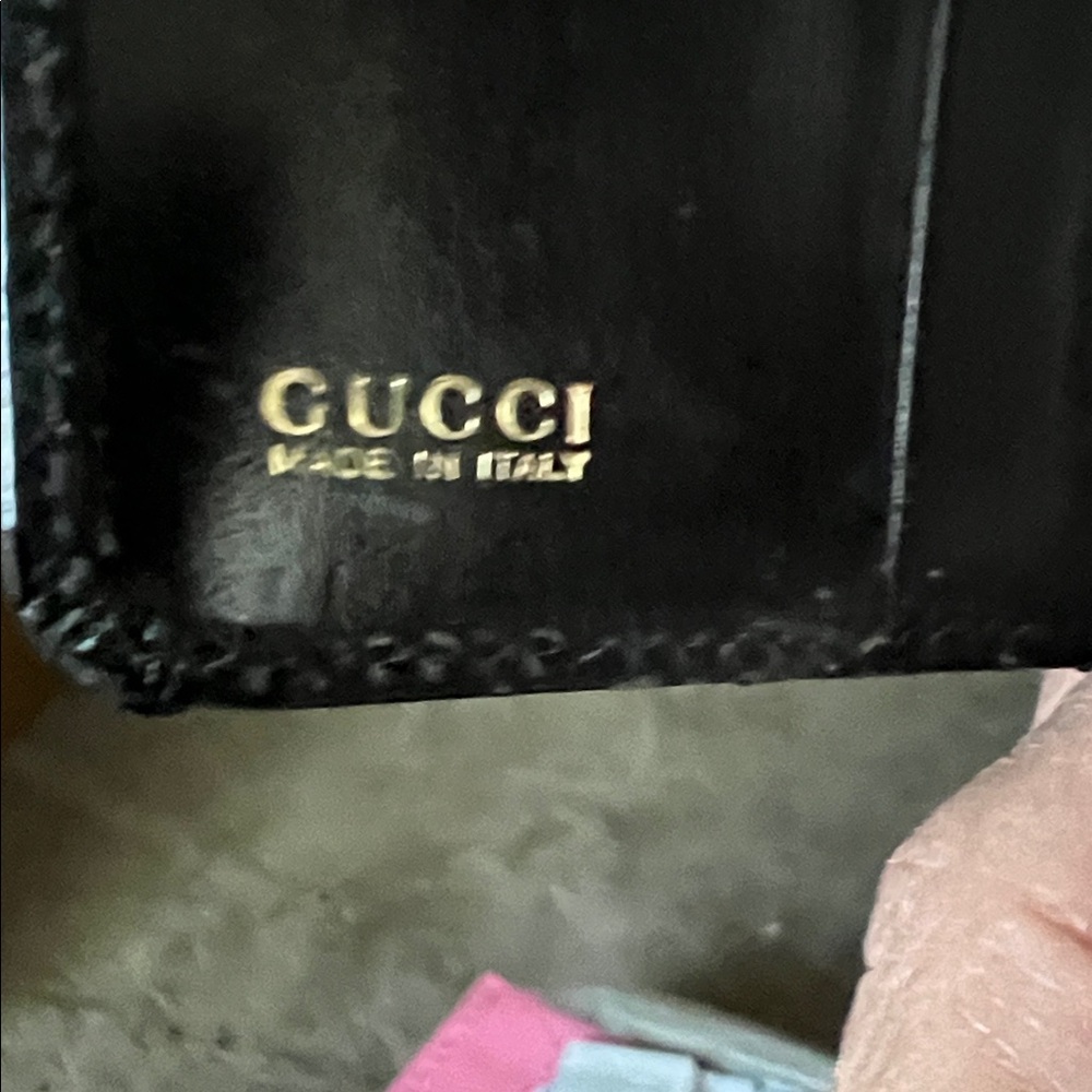 GUCCI Vintage Black Leather Wallet - Picture 3 of 8